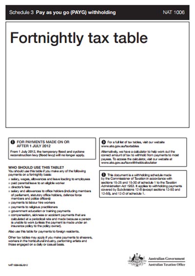 Fortnightly-Tax-Tables