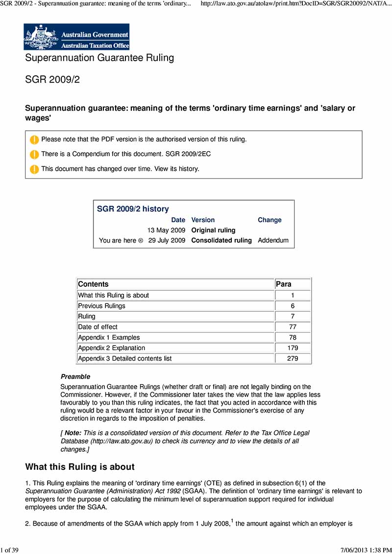 SGR_2009_2_Super_guarantee_ruling